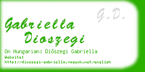 gabriella dioszegi business card
